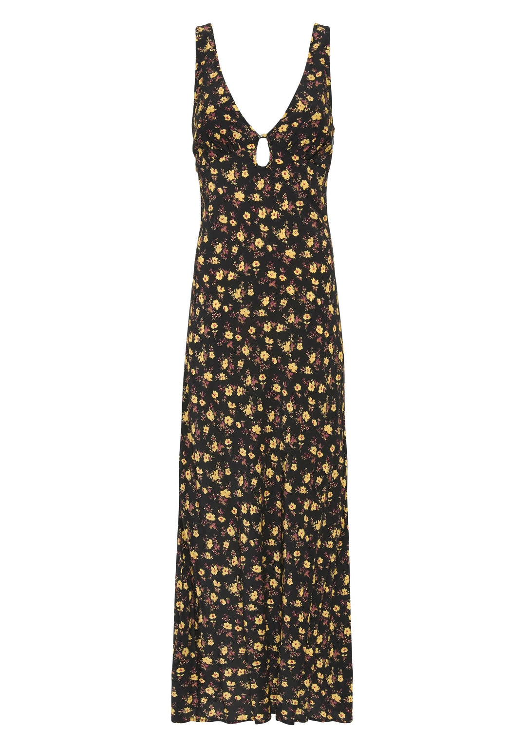 AUGUSTE THE LABEL Womens Iona Midi Dress - Black Eloise Ditsy Floral, WOMENS DRESSES, AUGUSTE THE LABEL, Elwood 101
