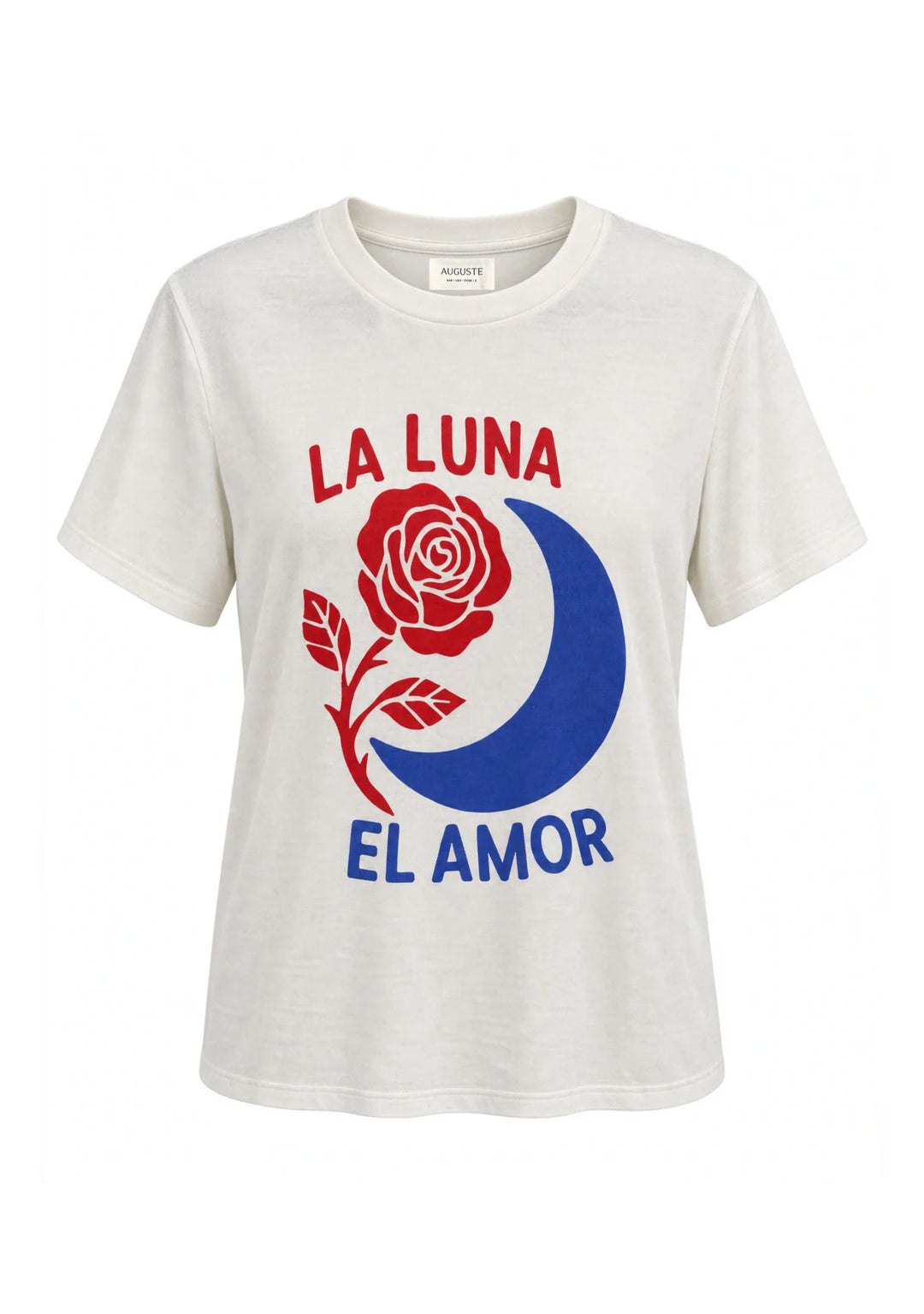 AUGUSTE THE LABEL Womens Moon Rose Classic Tee in White, WOMENS TEES & TANKS, AUGUSTE THE LABEL, Elwood 101