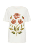 AUGUSTE THE LABEL Womens Roses Classic Tee - Off White, WOMENS TEES & TANKS, AUGUSTE THE LABEL, Elwood 101