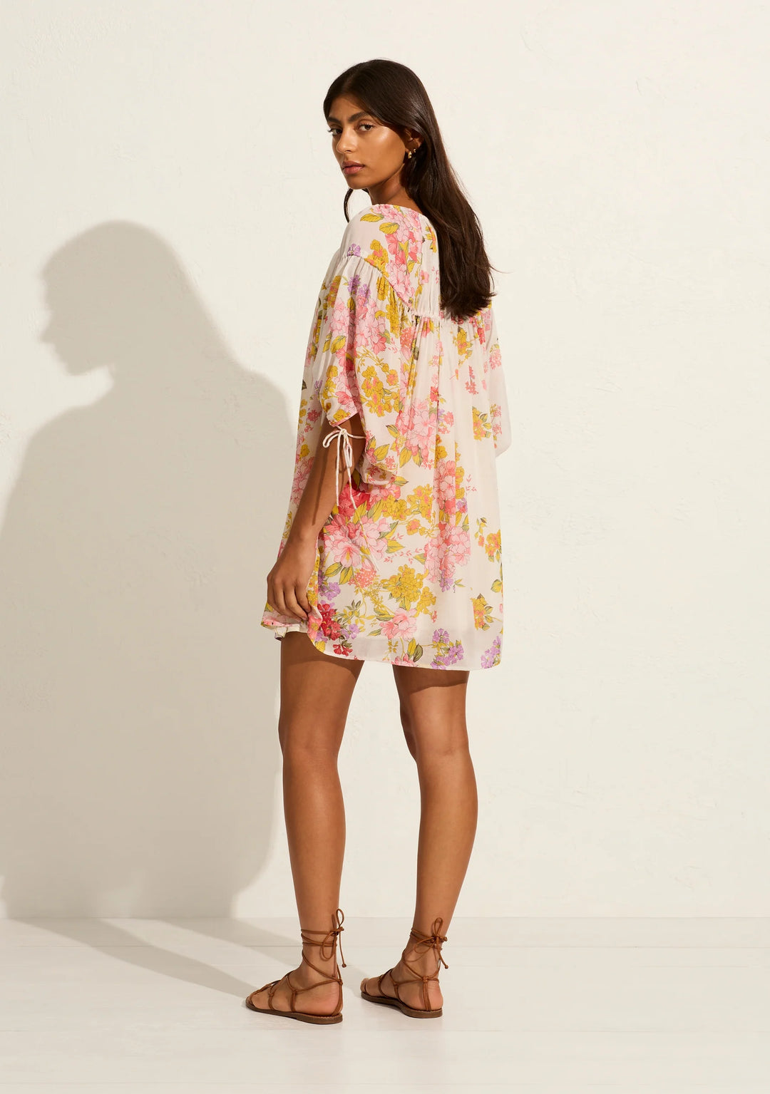 AUGUSTE THE LABEL Womens Autumn Mini Dress - Off White, WOMENS DRESSES, AUGUSTE THE LABEL, Elwood 101