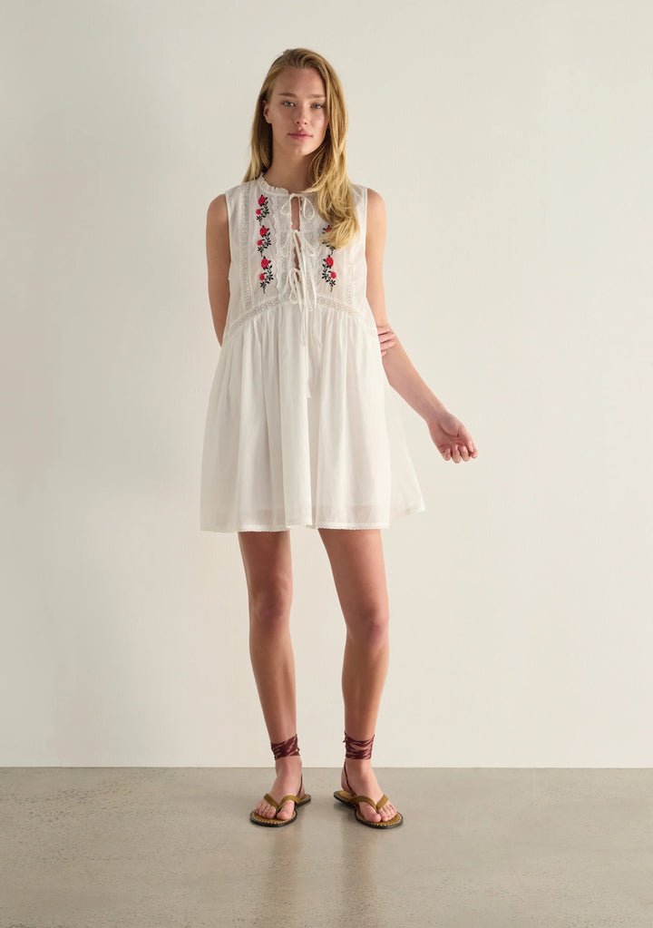 AUGUSTE THE LABEL Womens Bellamy Mini Dress in White