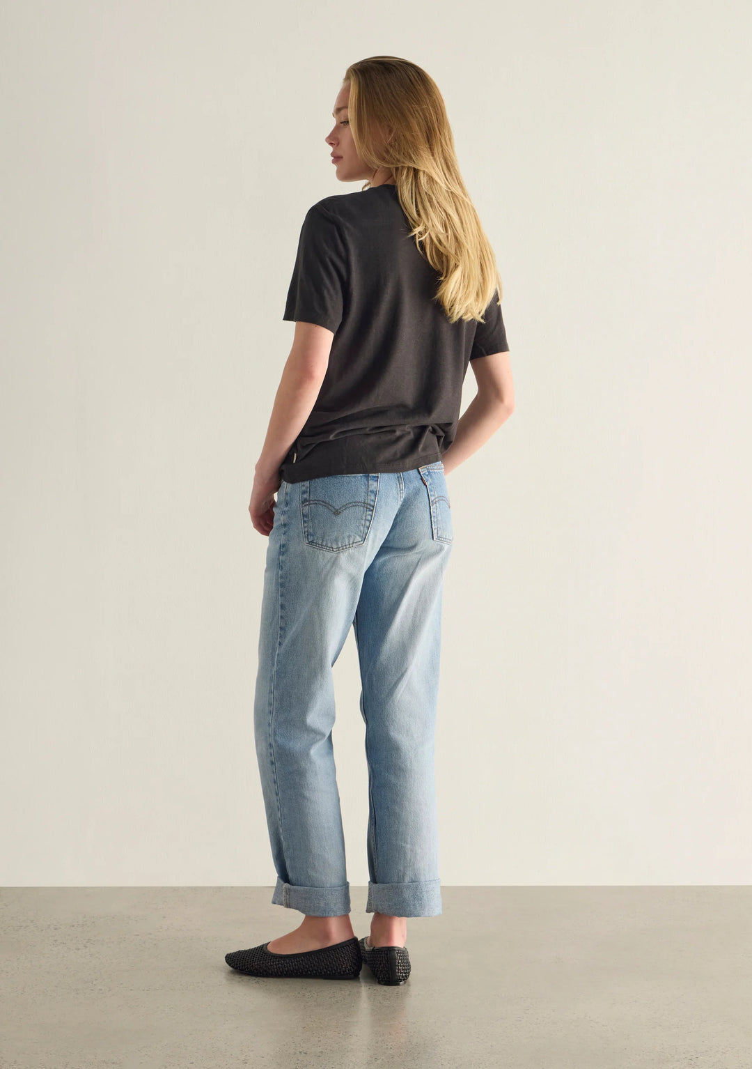 AUGUSTE THE LABEL Womens Bonjour Classic Tee in Black, WOMENS TEES & TANKS, AUGUSTE THE LABEL, Elwood 101