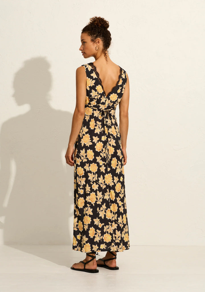 AUGUSTE THE LABEL Womens Cassia Midi Dress - Black, WOMENS DRESSES, AUGUSTE THE LABEL, Elwood 101