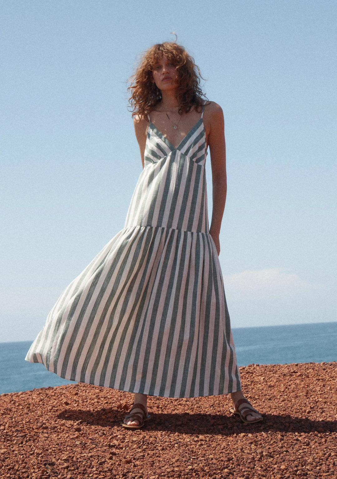 AUGUSTE THE LABEL Womens Elowen Maxi Dress - Forest Green, WOMENS DRESSES, AUGUSTE THE LABEL, Elwood 101