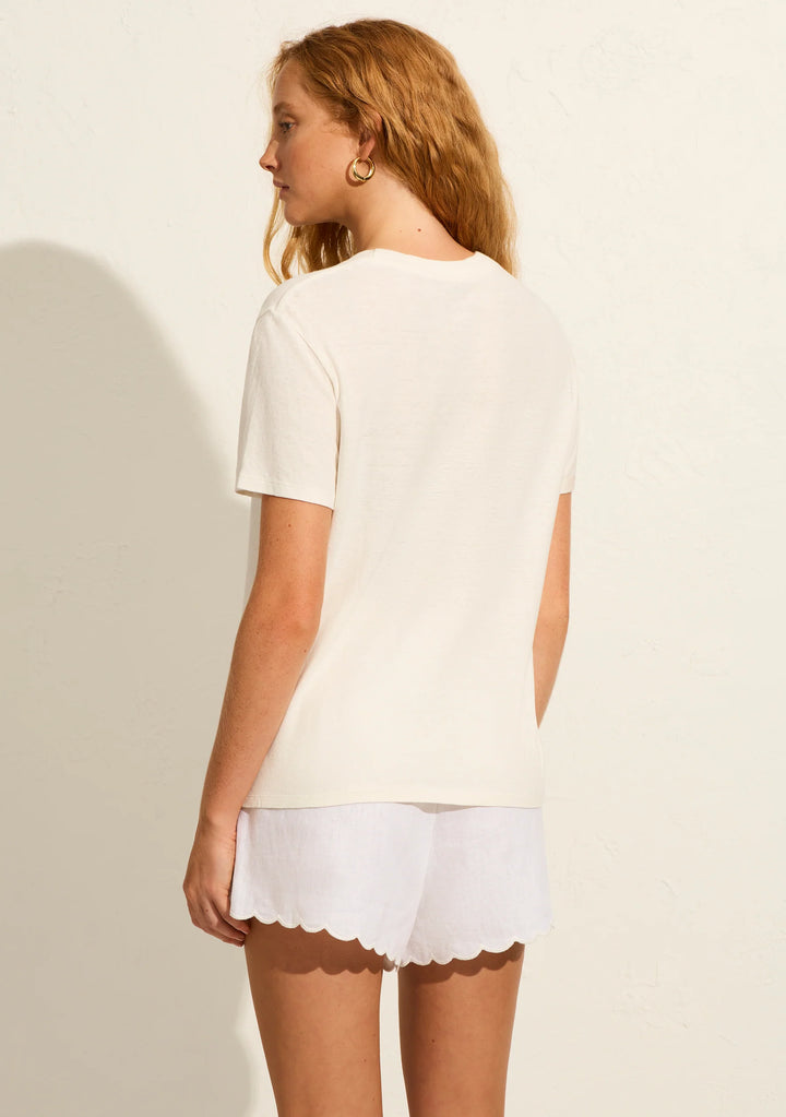 AUGUSTE THE LABEL Womens Fallen Hearts Classic Tee - Off White, WOMENS TEES & TANKS, AUGUSTE THE LABEL, Elwood 101