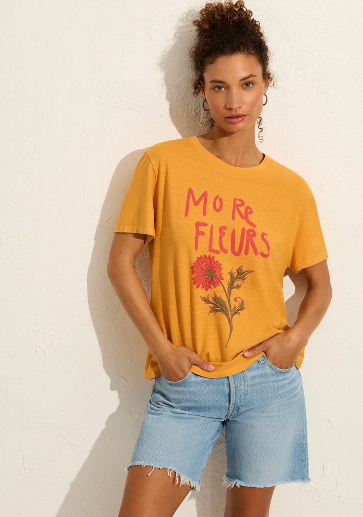 AUGUSTE THE LABEL Womens Fleurs Classic Tee - Mango, WOMENS TEES & TANKS, AUGUSTE THE LABEL, Elwood 101