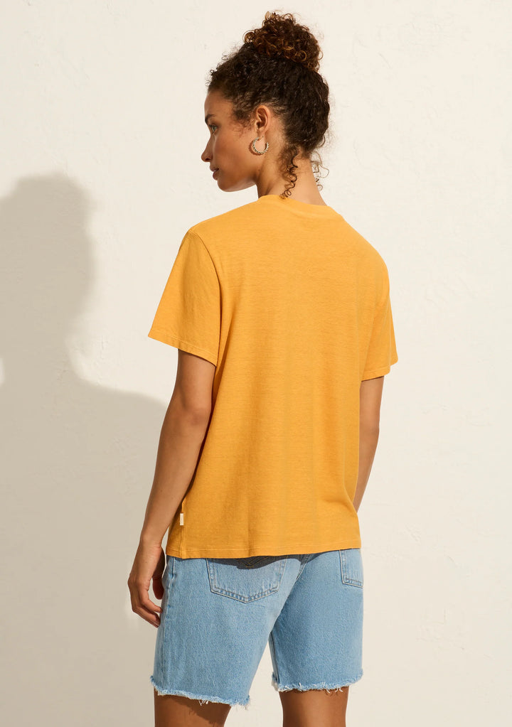 AUGUSTE THE LABEL Womens Fleurs Classic Tee - Mango, WOMENS TEES & TANKS, AUGUSTE THE LABEL, Elwood 101
