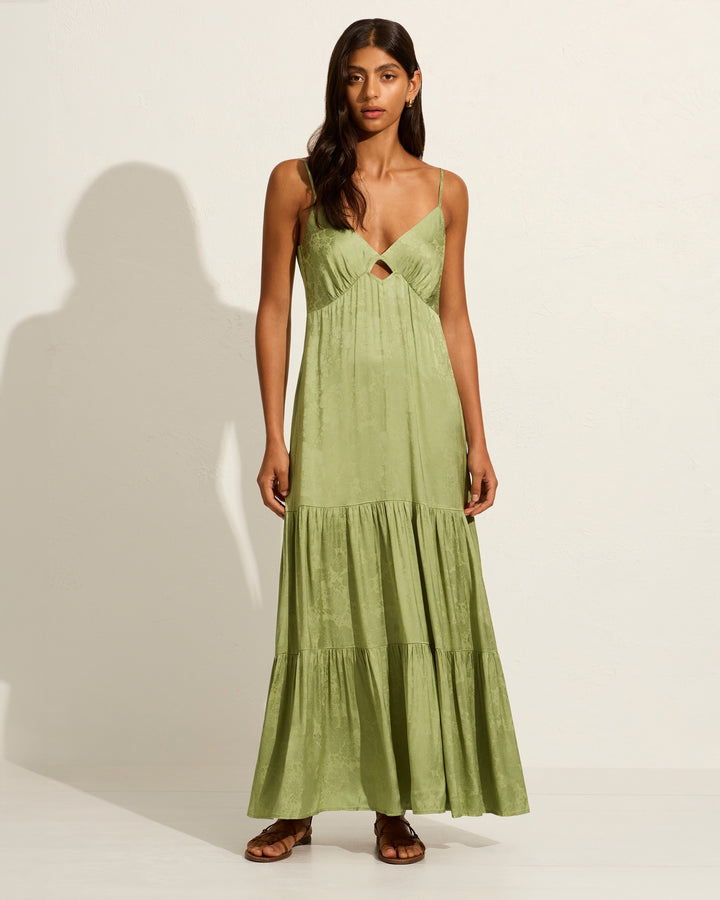 AUGUSTE THE LABEL Womens Haisley Maxi Dress - Sage, WOMENS DRESSES, AUGUSTE THE LABEL, Elwood 101
