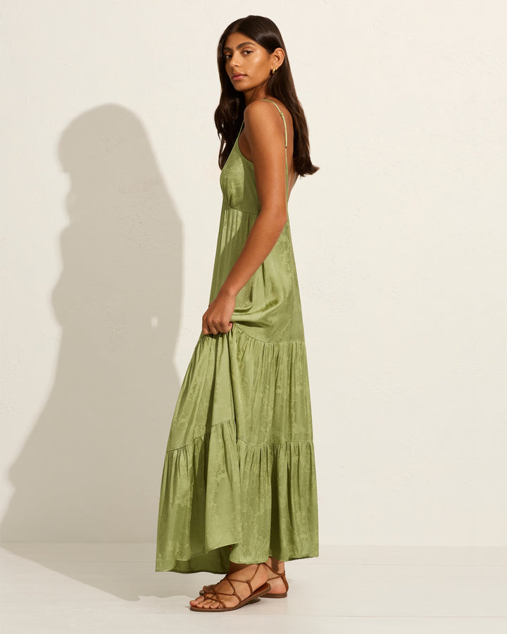 AUGUSTE THE LABEL Womens Haisley Maxi Dress - Sage, WOMENS DRESSES, AUGUSTE THE LABEL, Elwood 101