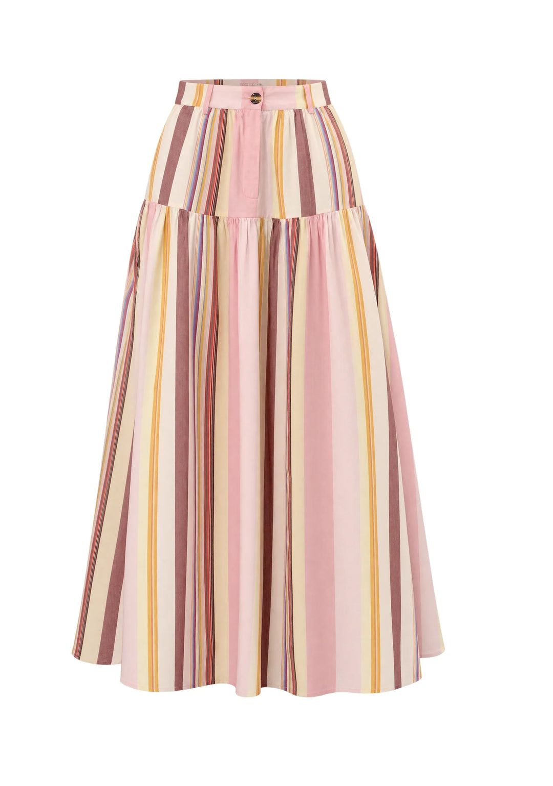 AUGUSTE THE LABEL Womens Harley Maxi Skirt in Pink Multi Stripe, WOMENS SKIRTS, AUGUSTE THE LABEL, Elwood 101