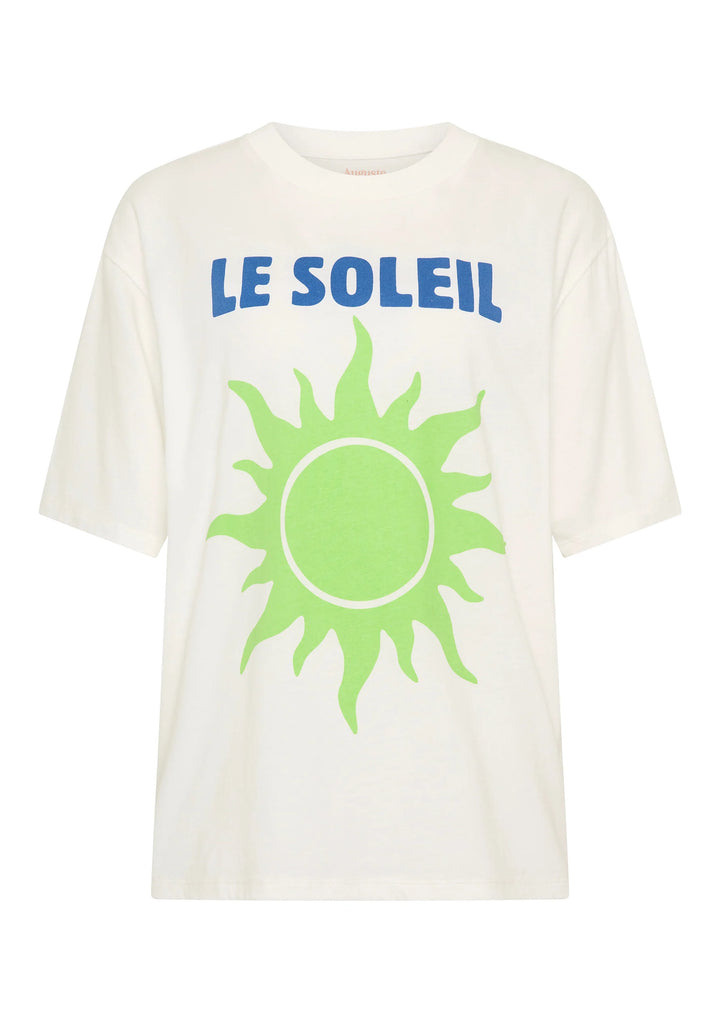 AUGUSTE THE LABEL Womens Le Soleil Boyfriend Tee in White