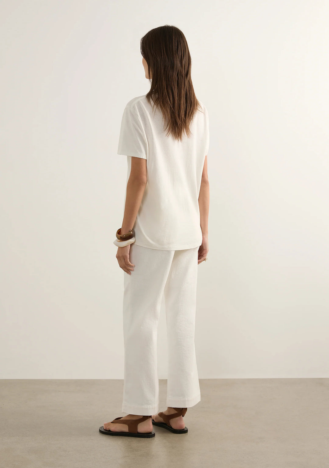 AUGUSTE THE LABEL Womens Life Is Beautiful Classic Tee in White, WOMENS TEES & TANKS, AUGUSTE THE LABEL, Elwood 101