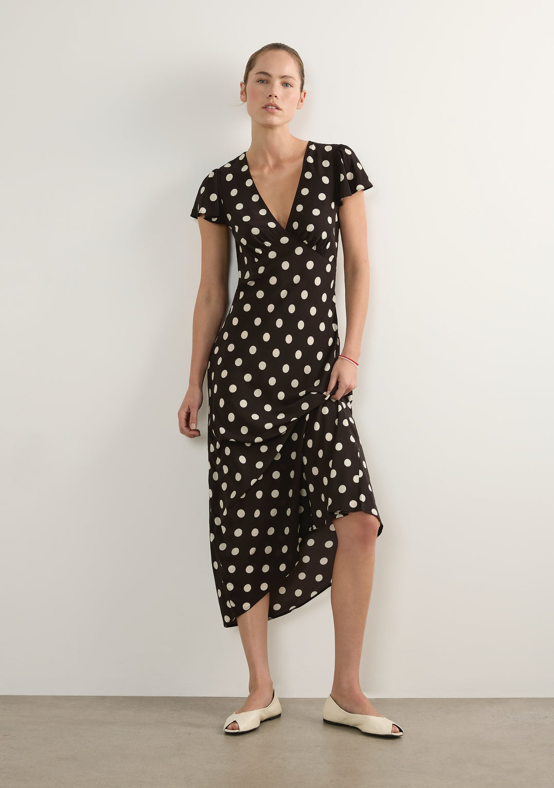 AUGUSTE THE LABEL Womens Marena Midi Dress in Black, WOMENS DRESSES, AUGUSTE THE LABEL, Elwood 101