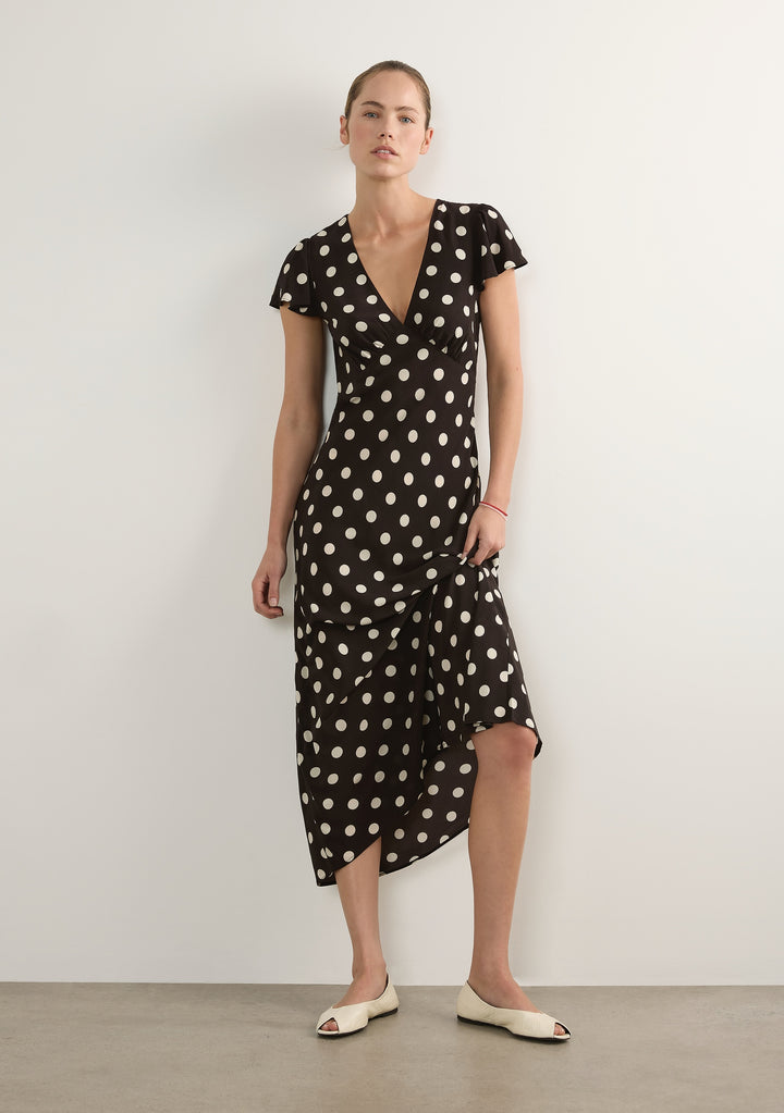 AUGUSTE THE LABEL Womens Marena Midi Dress in Black, WOMENS DRESSES, AUGUSTE THE LABEL, Elwood 101