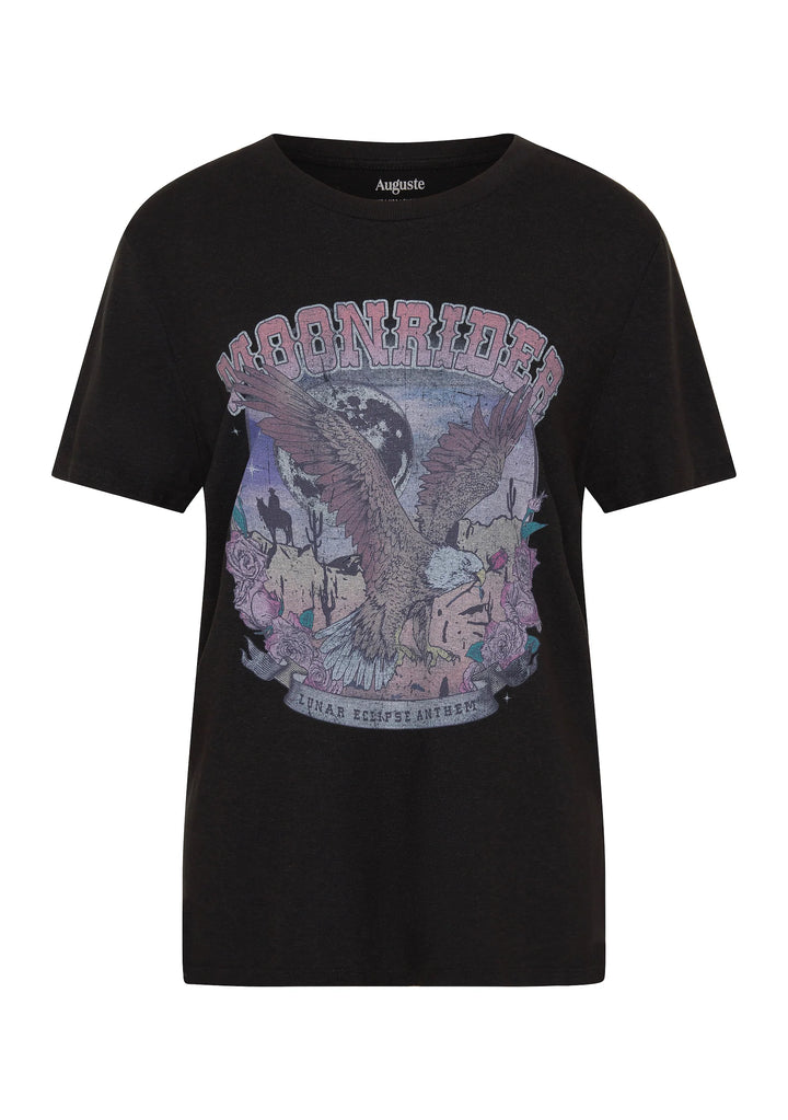 AUGUSTE THE LABEL Womens Moonrider Classic Tee - Washed Black, WOMENS DRESSES, AUGUSTE THE LABEL, Elwood 101
