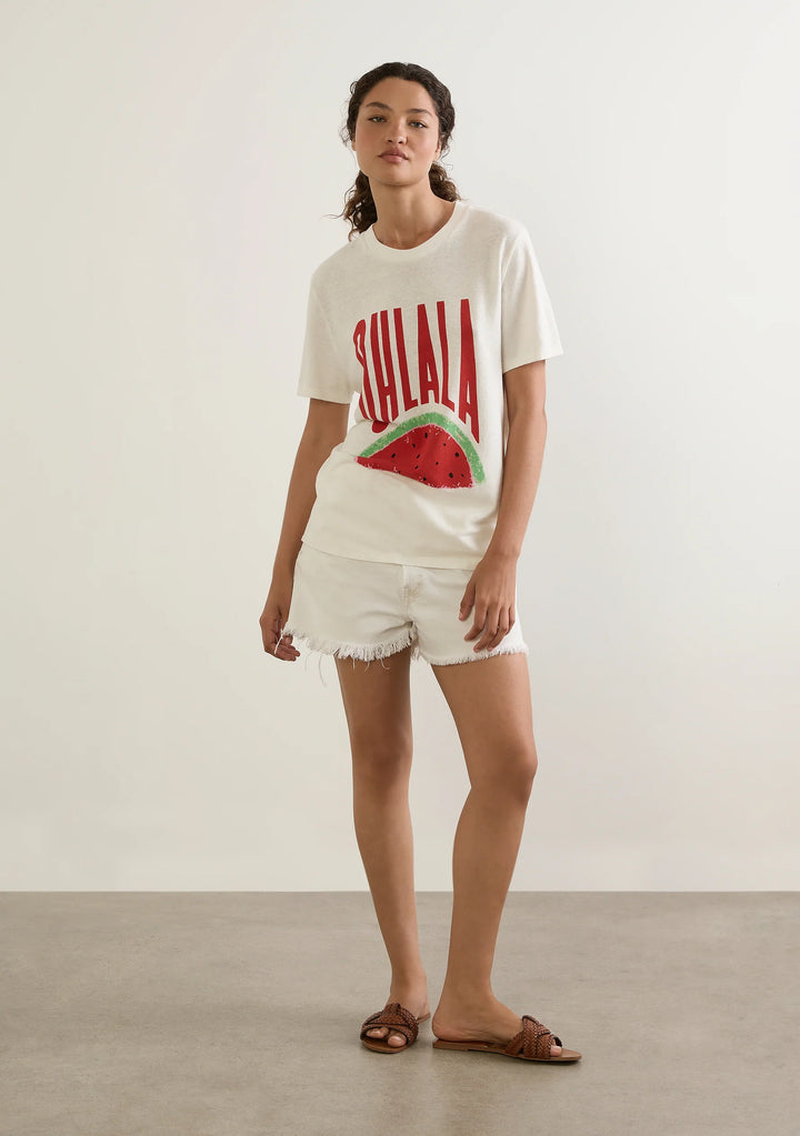 AUGUSTE THE LABEL Womens Oh La La Classic Tee in White