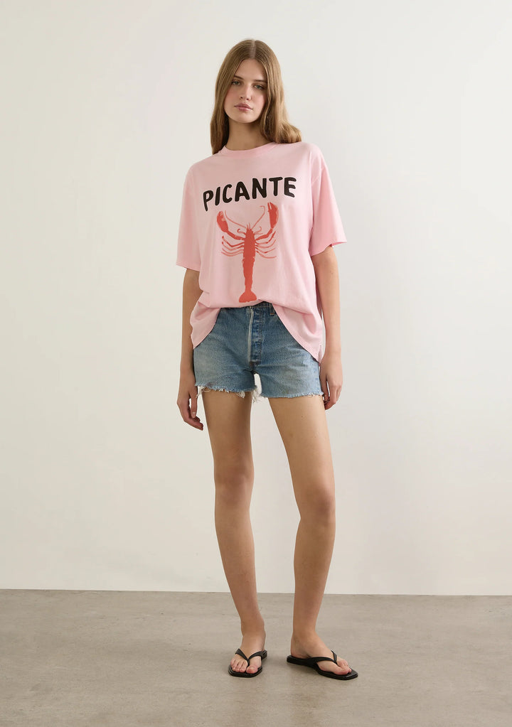 AUGUSTE THE LABEL Womens Picante Boyfriend Tee in Pink