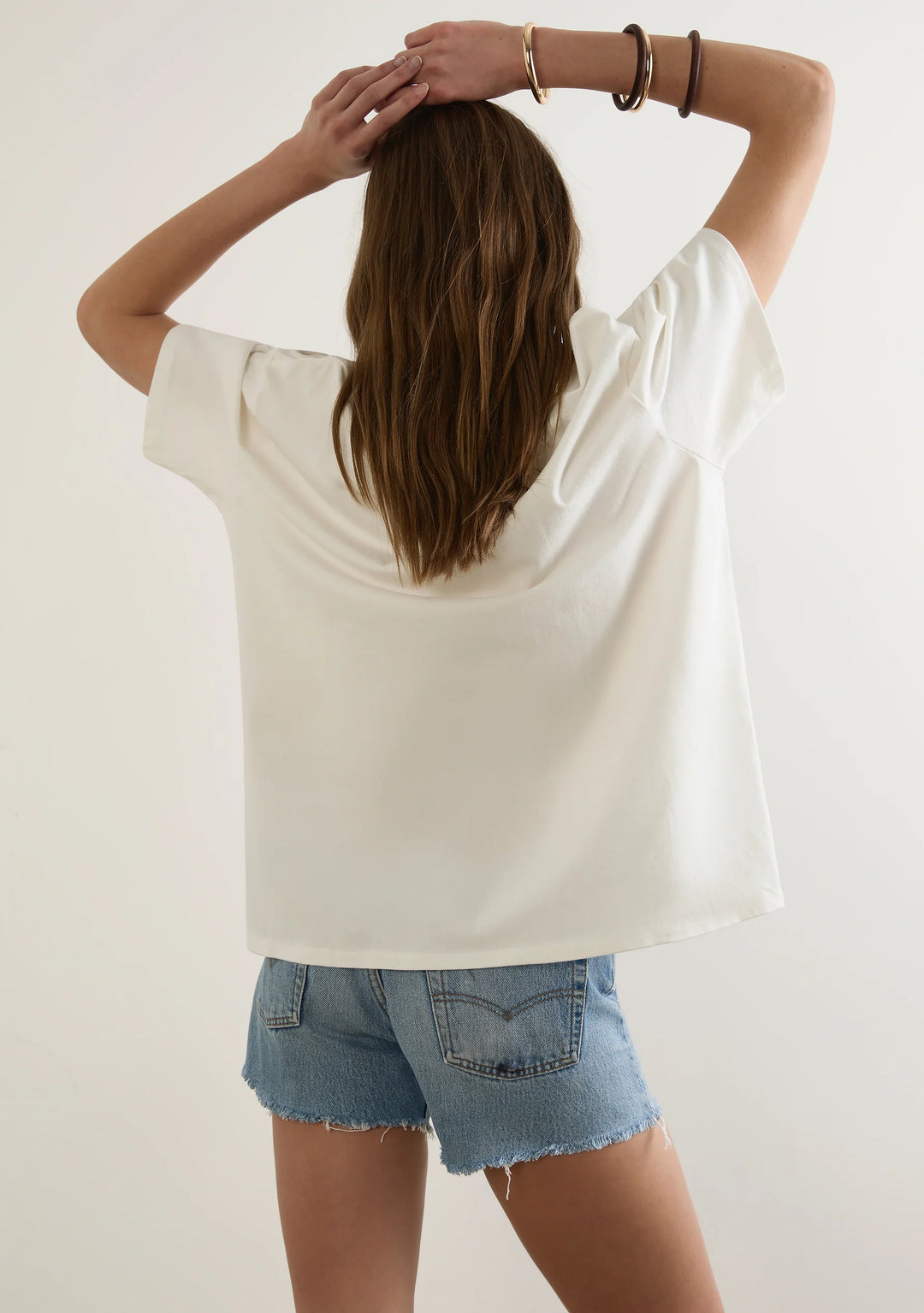 AUGUSTE THE LABEL Womens Picante Boyfriend Tee in White