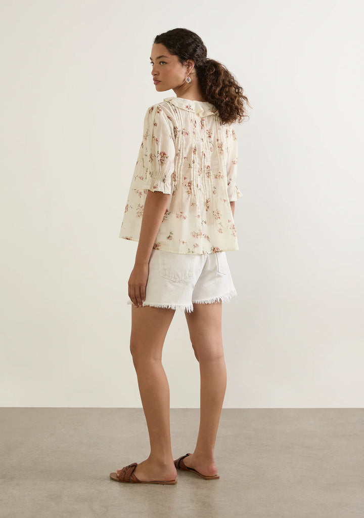 AUGUSTE THE LABEL Womens Rafael Blouse in White, WOMENS TOPS & SHIRTS, AUGUSTE THE LABEL, Elwood 101