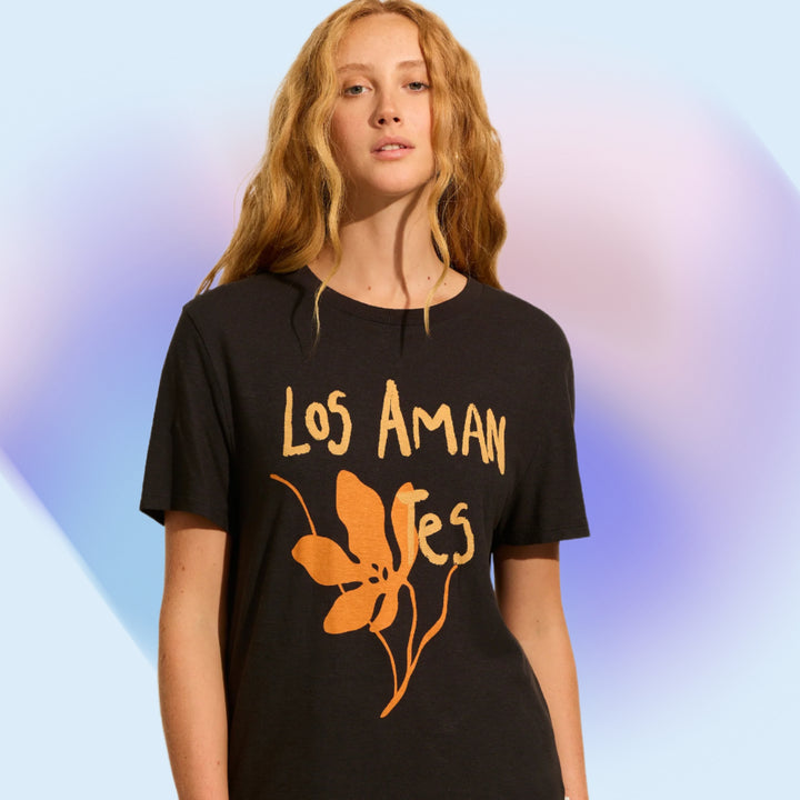 AUGUSTE THE LABEL Womens Spanish Lovers Classic Tee - Washed Black, WOMENS TEES & TANKS, AUGUSTE THE LABEL, Elwood 101