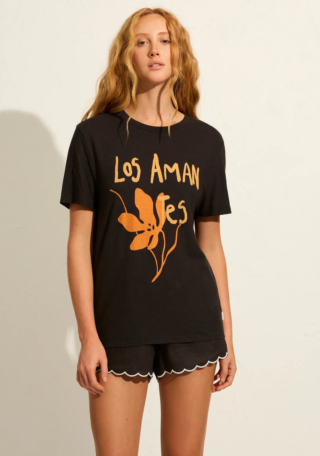AUGUSTE THE LABEL Womens Spanish Lovers Classic Tee - Washed Black, WOMENS TEES & TANKS, AUGUSTE THE LABEL, Elwood 101