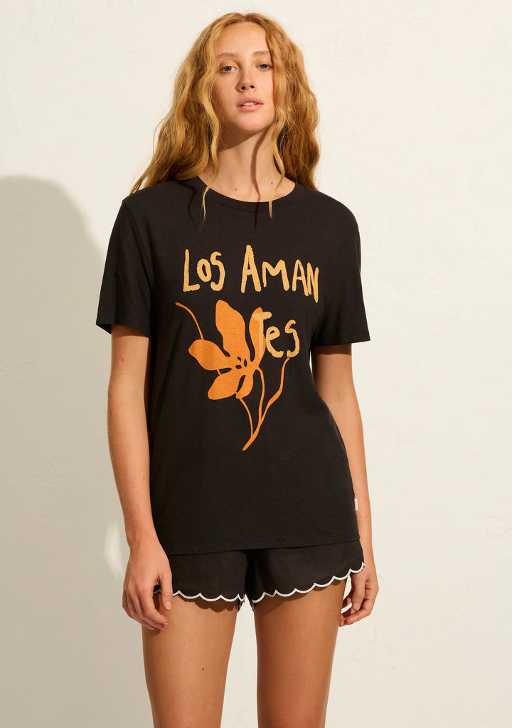 AUGUSTE THE LABEL Womens Spanish Lovers Classic Tee - Washed Black, WOMENS TEES & TANKS, AUGUSTE THE LABEL, Elwood 101