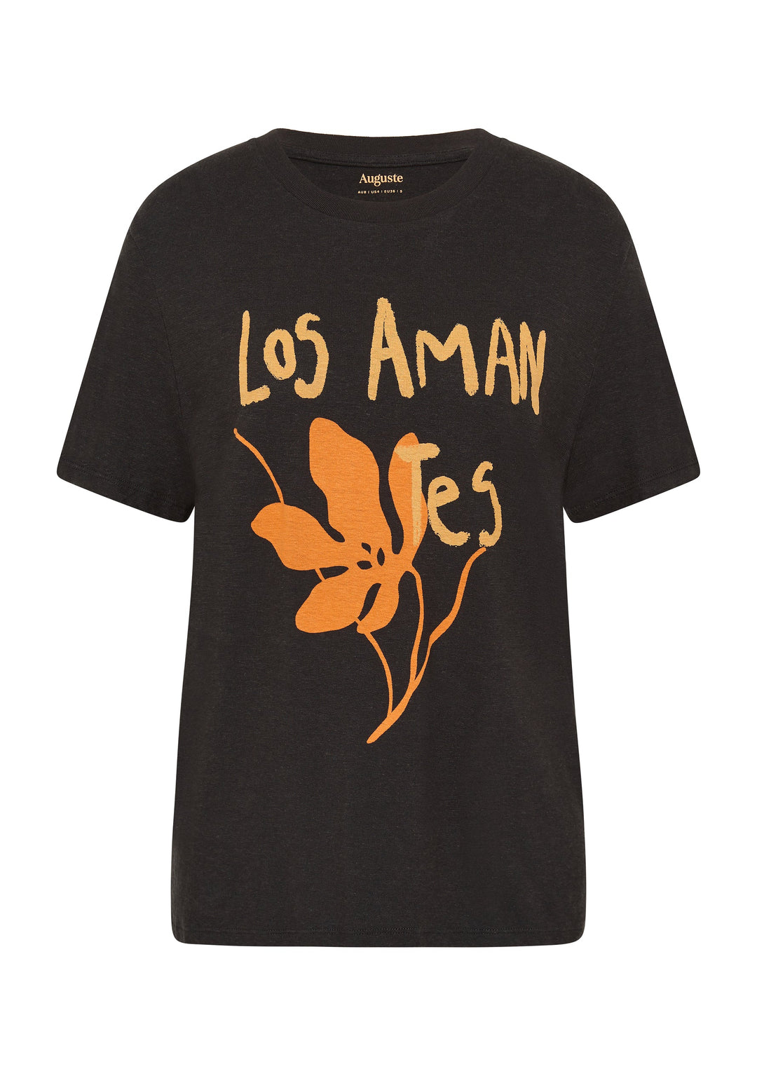 AUGUSTE THE LABEL Womens Spanish Lovers Classic Tee - Washed Black, WOMENS TEES & TANKS, AUGUSTE THE LABEL, Elwood 101