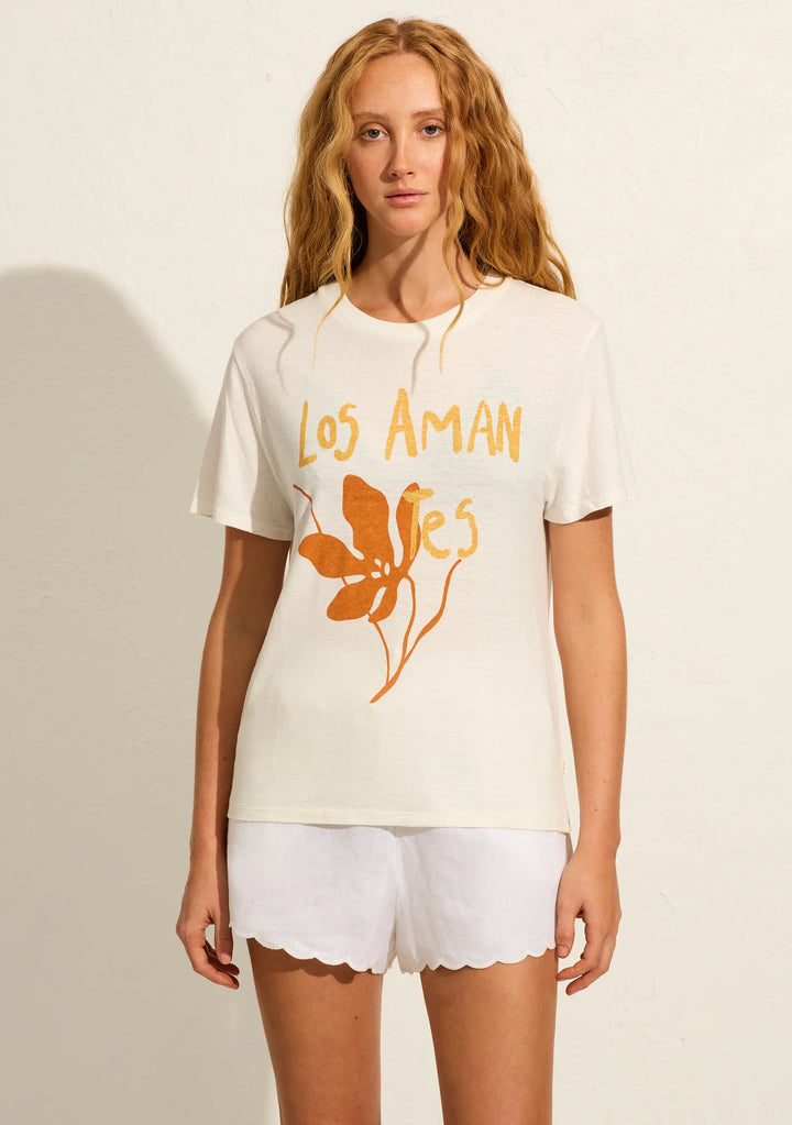 AUGUSTE THE LABEL Womens Spanish Lovers Classic Tee Off White, WOMENS TEES & TANKS, AUGUSTE THE LABEL, Elwood 101