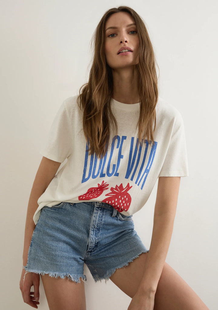 AUGUSTE THE LABEL Womens Sweet Life Classic Tee in White