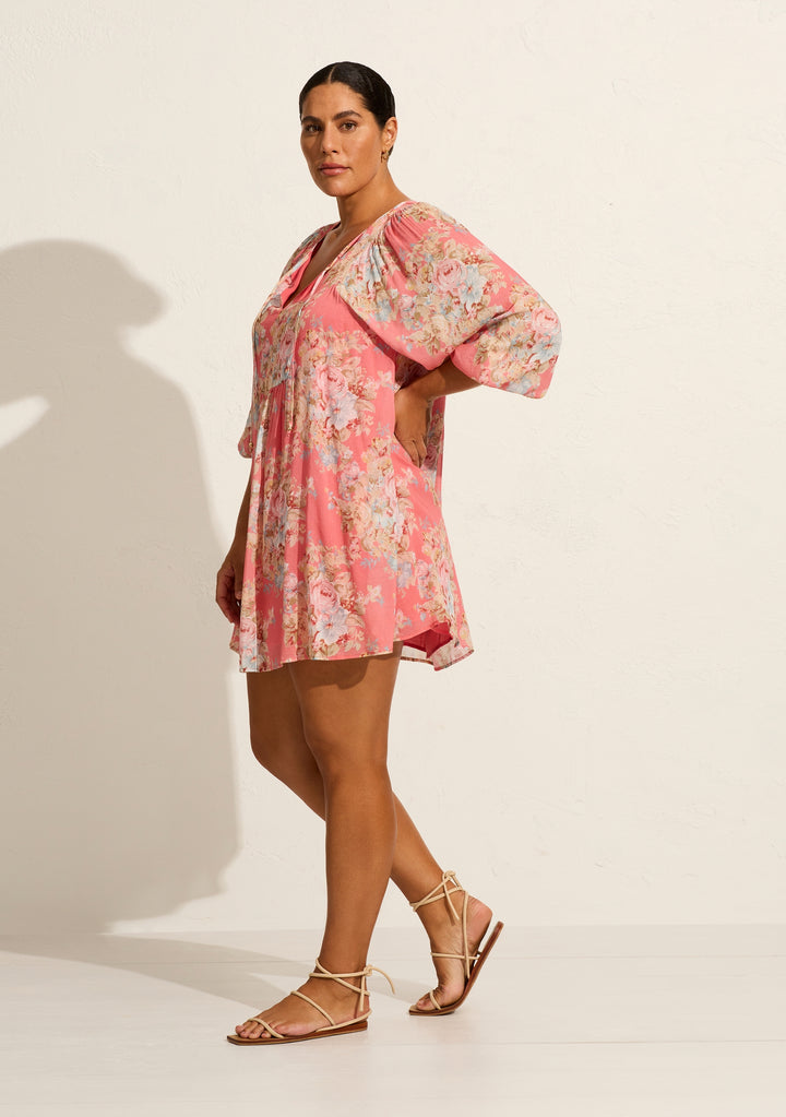 AUGUSTE THE LABEL Womens Willow Mini Dress - Rose Pink, WOMENS DRESSES, AUGUSTE THE LABEL, Elwood 101