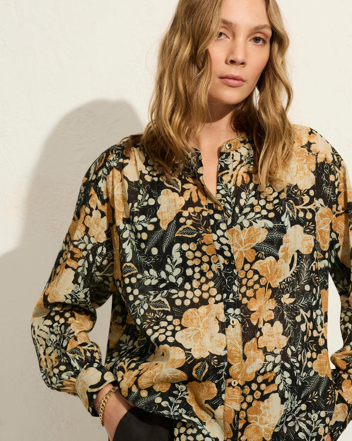 AUGUST THE LABEL Womens Julian Shirt - Charcoal, WOMENS TOPS & SHIRTS, AUGUSTE THE LABEL, Elwood 101