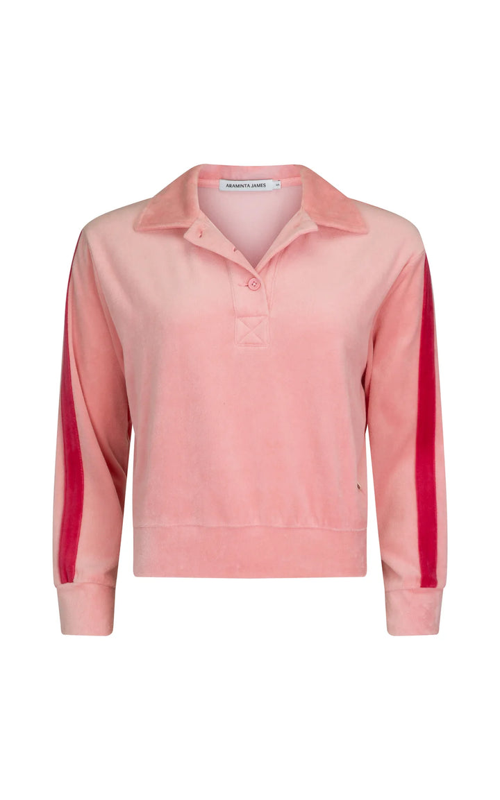ARAMINTA JAMES Womens Mara Velour Sweater Blush, WOMENS KNITS & SWEATERS, ARAMINTA JAMES, Elwood 101