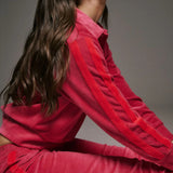 ARAMINTA JAMES Womens Mara Velour Sweater Pomegranate, WOMENS KNITS & SWEATERS, ARAMINTA JAMES, Elwood 101