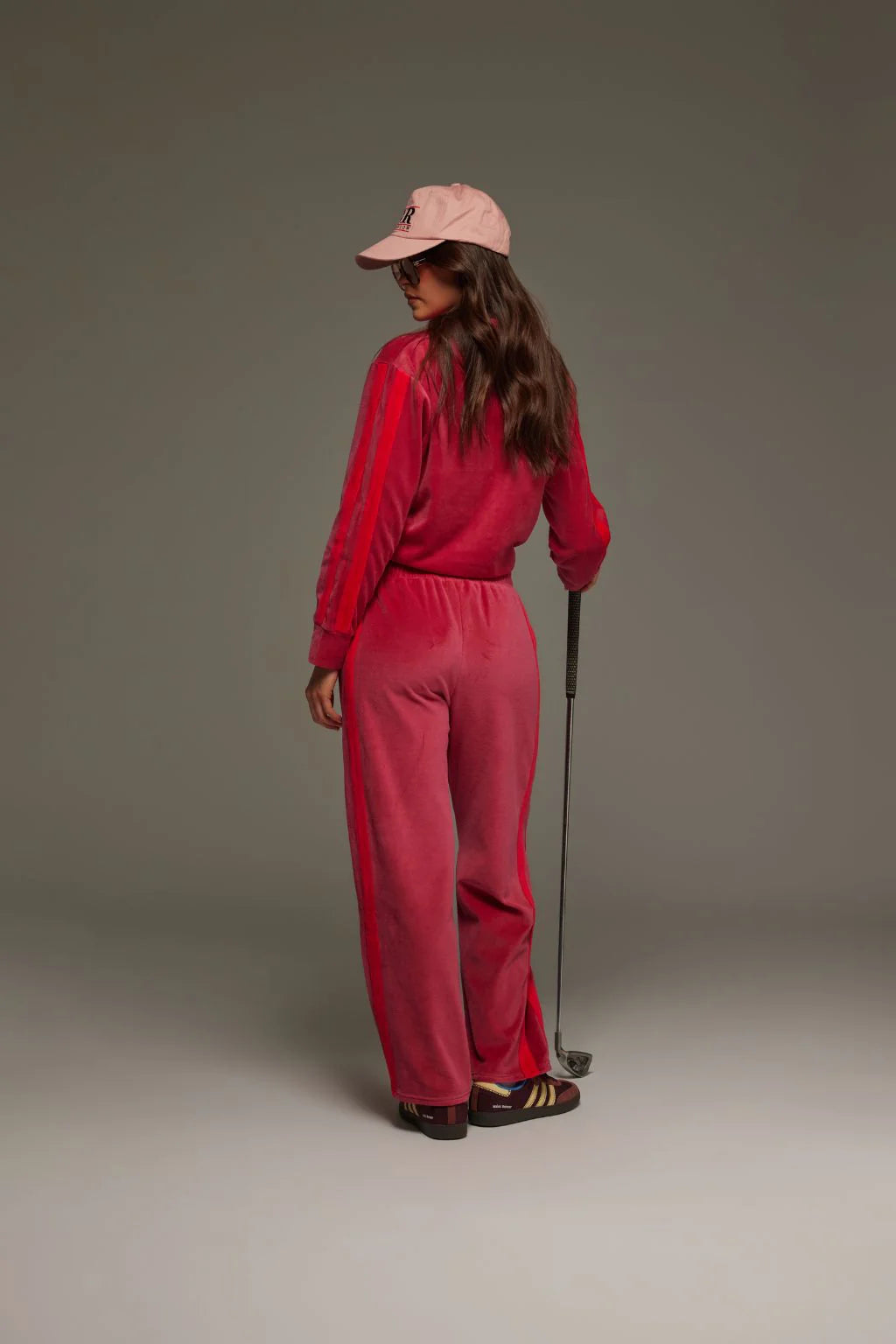 ARAMINTA JAMES Womens Mara Velour Sweater Pomegranate, WOMENS KNITS & SWEATERS, ARAMINTA JAMES, Elwood 101