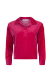 ARAMINTA JAMES Womens Mara Velour Sweater Pomegranate, WOMENS KNITS & SWEATERS, ARAMINTA JAMES, Elwood 101