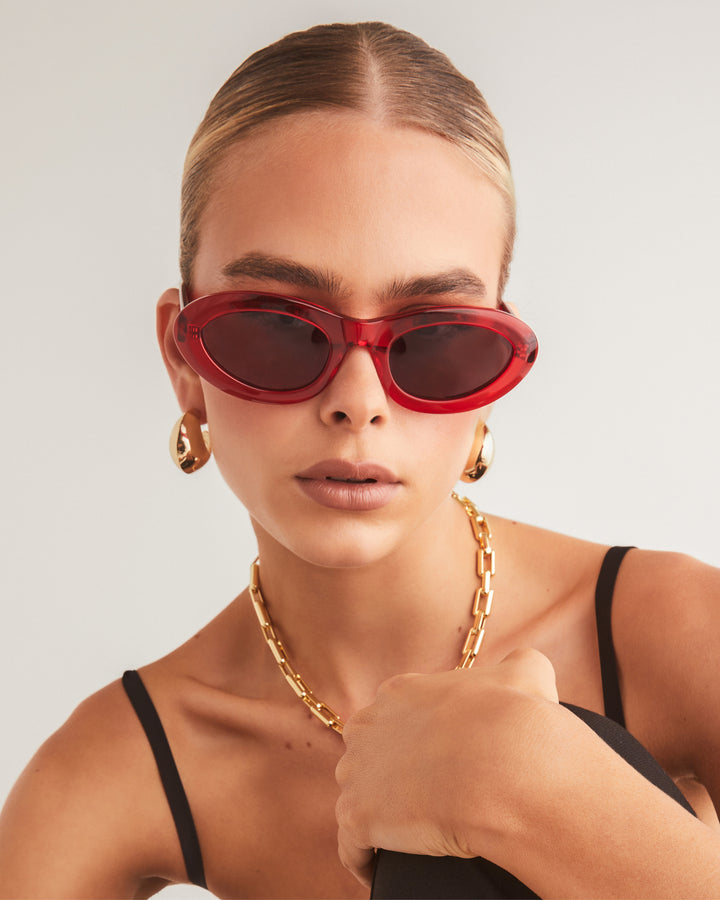BANBE EYEWEAR Womens The Jasmine Sunglasses - Ruby Jet, SUNGLASSES UNISEX, BANBE, Elwood 101
