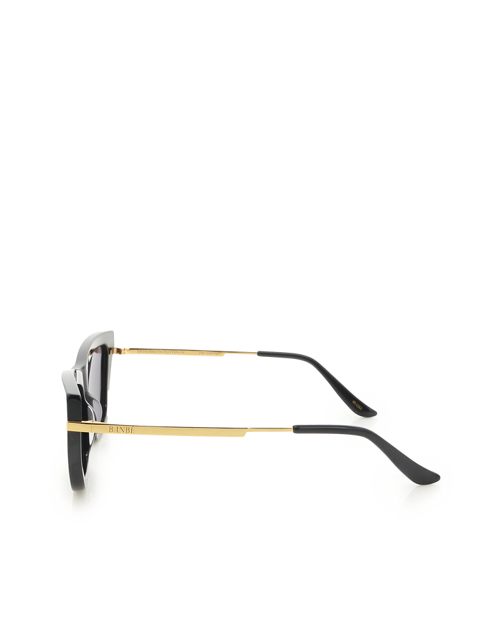 BANBE EYEWEAR Womens The Whitney Polarised Sunglasses - Black/ Jet, SUNGLASSES UNISEX, BANBE, Elwood 101