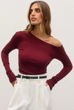BAYSE BRAND Womens Aria Top - Wine, WOMENS TOPS & SHIRTS, BAYSE BRAND, Elwood 101