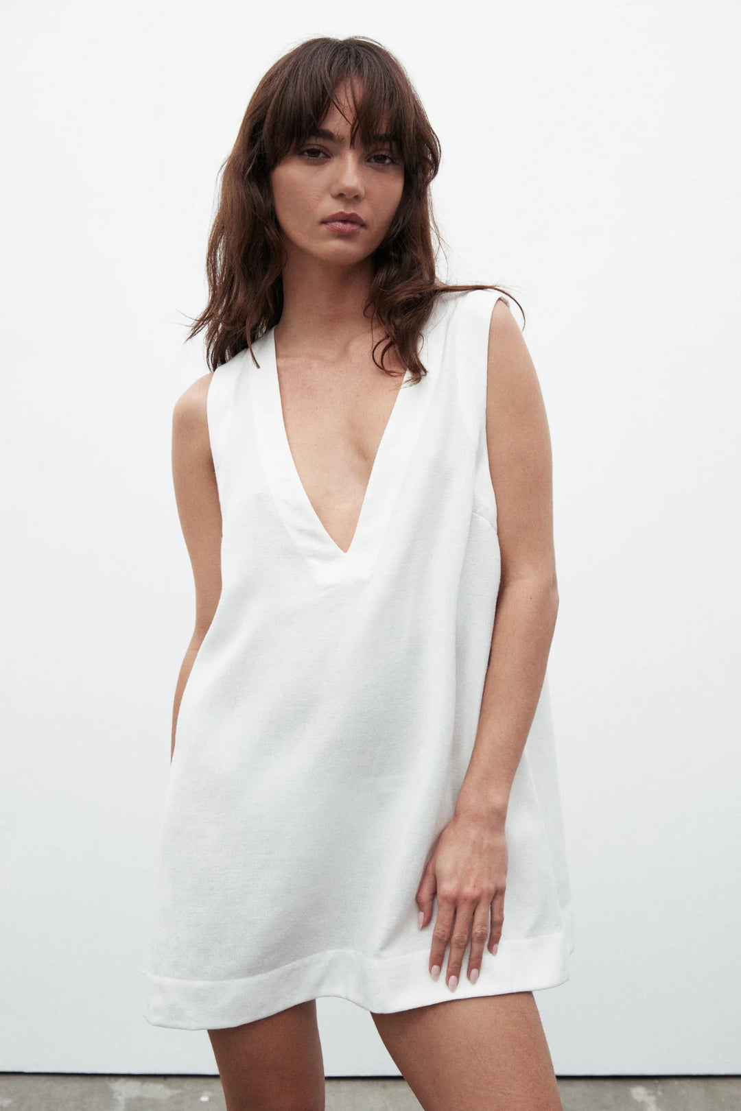 BAYSE BRAND Womens Skylar Dress - White, WOMENS DRESSES, BAYSE BRAND, Elwood 101