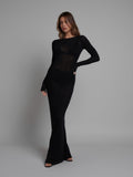 BAYSE BRAND Womens Giselle Maxi Dress - Black, WOMENS DRESSES, BAYSE BRAND, Elwood 101