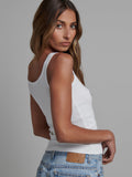 BAYSE BRAND Womens Jordy Tank - White, WOMENS TEES & TANKS, BAYSE BRAND, Elwood 101