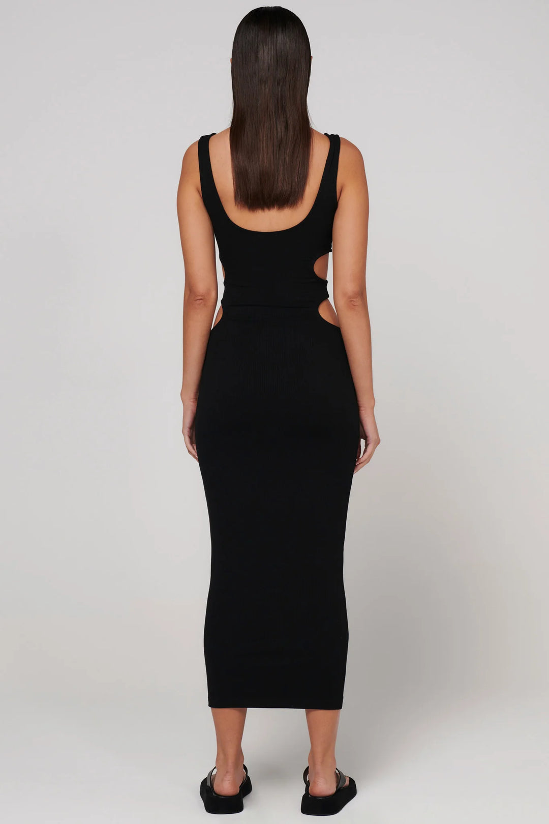 BAYSE BRAND Womens Lane Midi Dress - Black, WOMENS DRESSES, BAYSE BRAND, Elwood 101