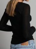 BAYSE BRAND Womens Myles Crew Neck Long Sleeve Top - Black, WOMENS TOPS & SHIRTS, BAYSE BRAND, Elwood 101