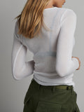 BAYSE BRAND Womens Myles Crew Neck Long Sleeve Top - White, WOMENS TOPS & SHIRTS, BAYSE BRAND, Elwood 101