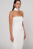 BAYSE BRAND Womens Raine Midi Dress - White, WOMENS DRESSES, BAYSE BRAND, Elwood 101