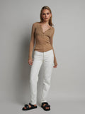 BAYSE BRAND Womens Xavier Long Sleeve Button Top - Latte, WOMENS TOPS & SHIRTS, BAYSE BRAND, Elwood 101