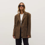 BAYSE BRAND Womens Camilla Blazer - Saddle