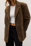 BAYSE BRAND Womens Camilla Blazer - Saddle