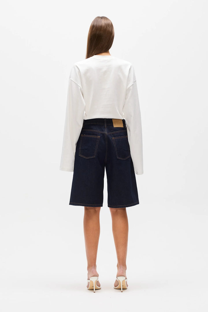 BAYSE BRAND Womens Clyde Short in Dark Indigo