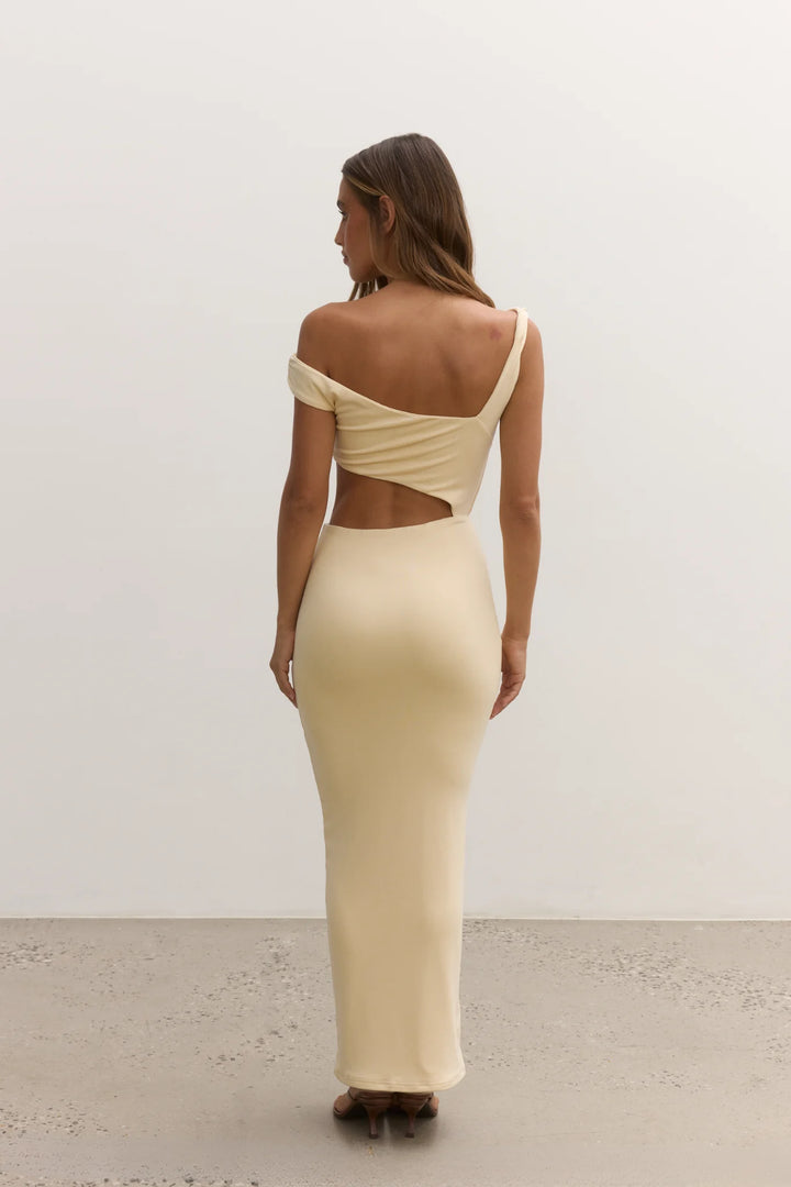 BAYSE BRAND Womens Elara Midi Dress Lemon